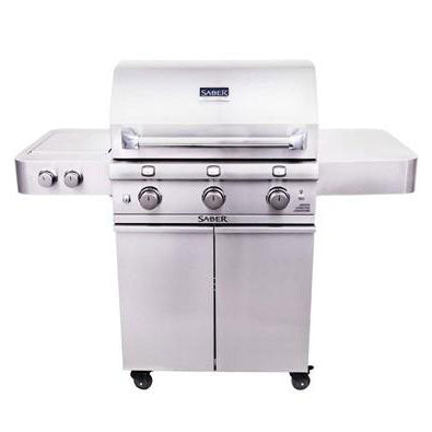 Saber Premium 3-Burner Infrared Gas BBQ – Stainless Steel