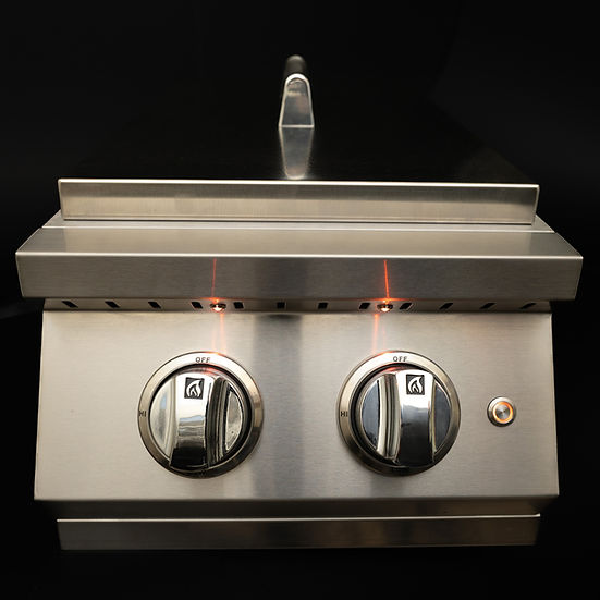 KoKoMo Grills Professional Double Side Burner With Removable Cover — view 4