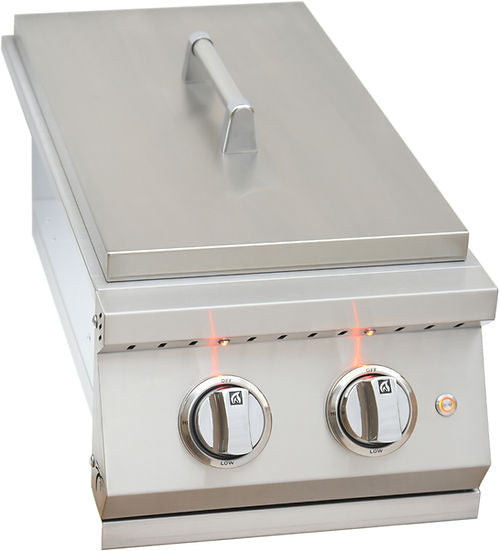 KoKoMo Grills Professional Double Side Burner With Removable Cover — view 2