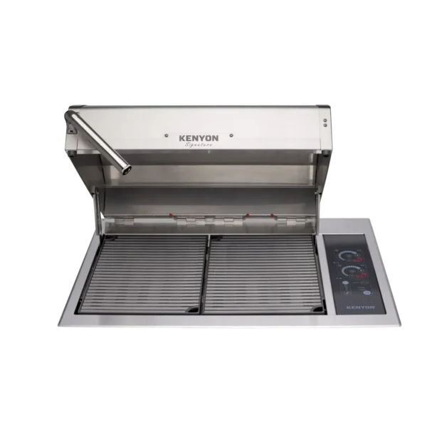 Kenyon Signature 30-Inch Built-In 240V Electric Grill with IntelliKEN Touch Control and Stainless Steel Lid