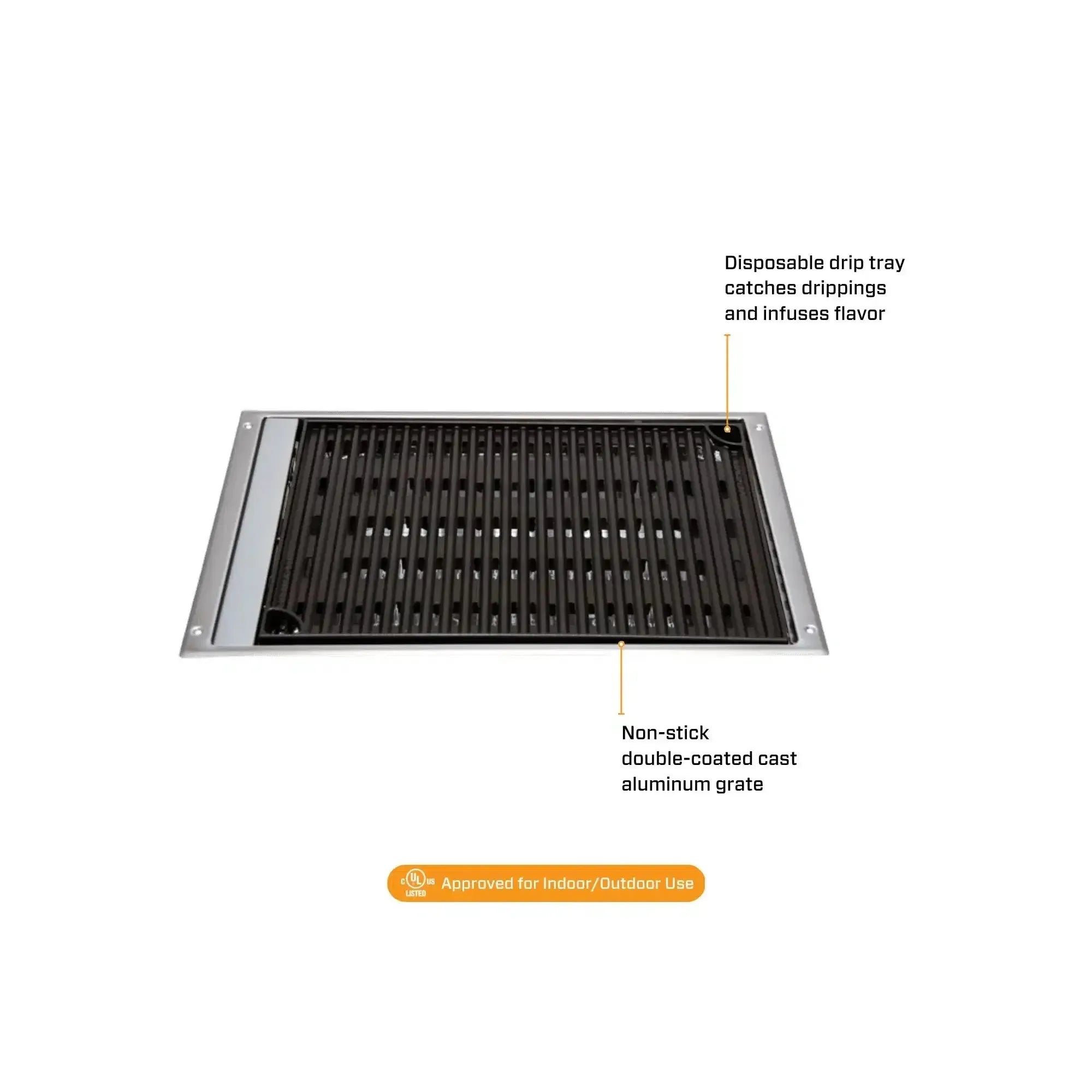 Kenyon Frontier 18-Inch Built-In 240V Electric Grill with Remote Control — view 2