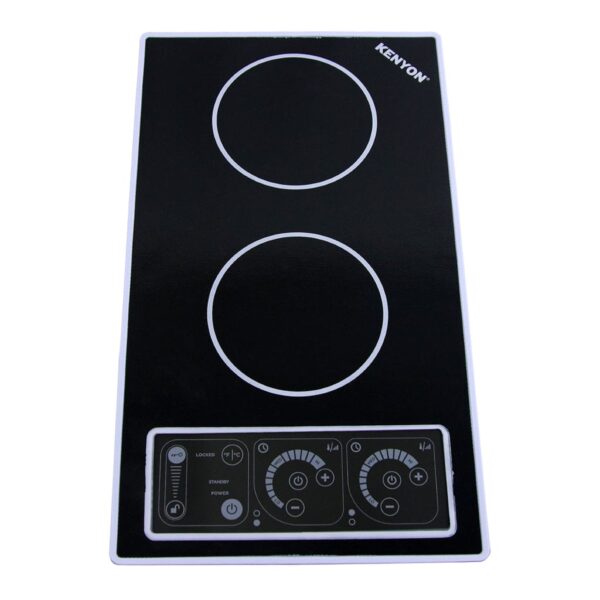Kenyon SilKEN 2 21-Inch 2-Burner Induction Cooktop – 240V Landscape-Mount with IntelliKEN Touch