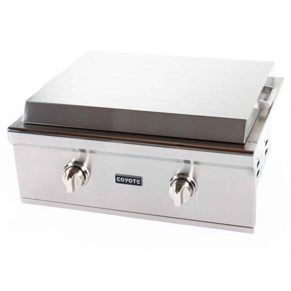 Coyote 30" Flat Top Grill – Built-In Gas Griddle, 2 Burners