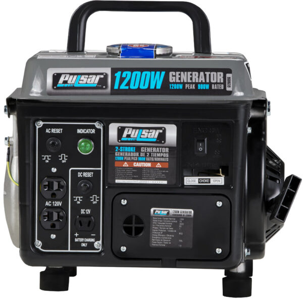 Pulsar G1200SG 1,200-Watt Portable Petrol Generator, Compact with Carrying Handle