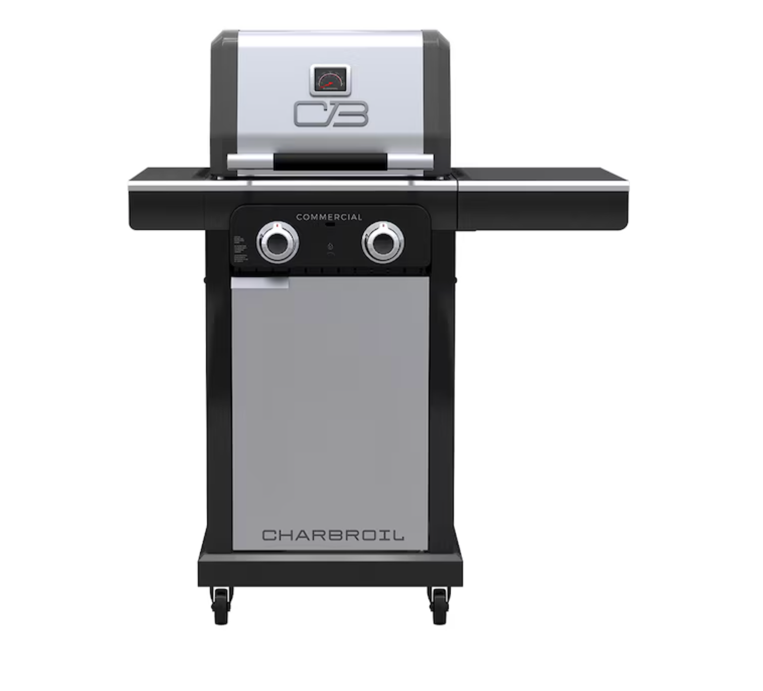 Char-Broil Commercial Series 2-Burner Infrared Gas BBQ & Griddle Combo – Stainless Steel