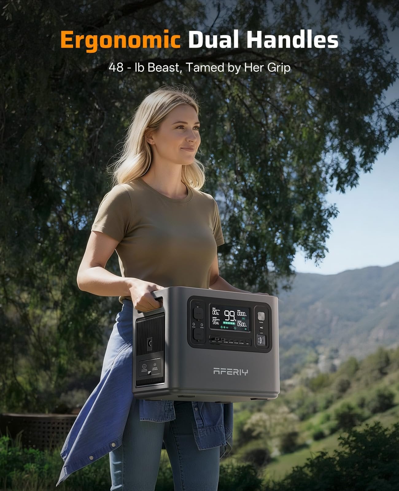 AFERIY P210 Portable Power Station – 2048Wh, 2400W Output