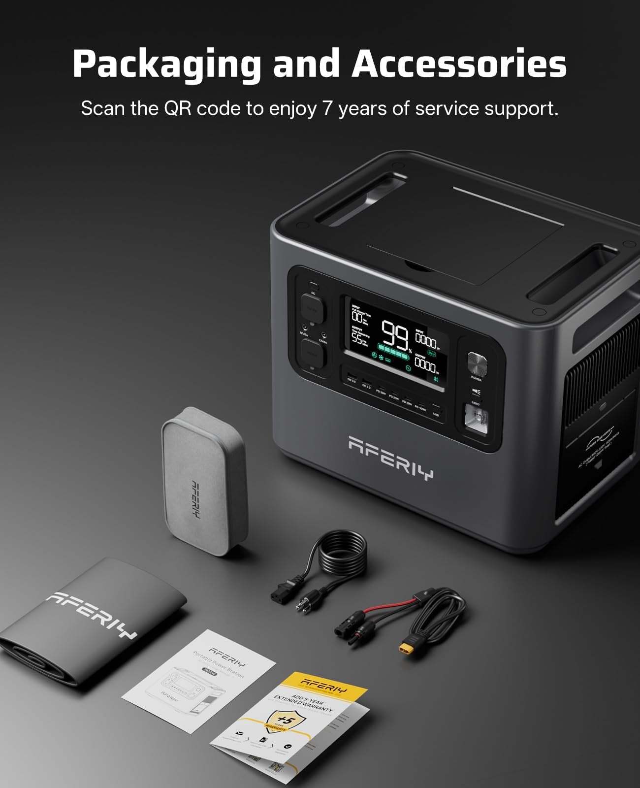 AFERIY P210 Portable Power Station – 2048Wh, 2400W Output