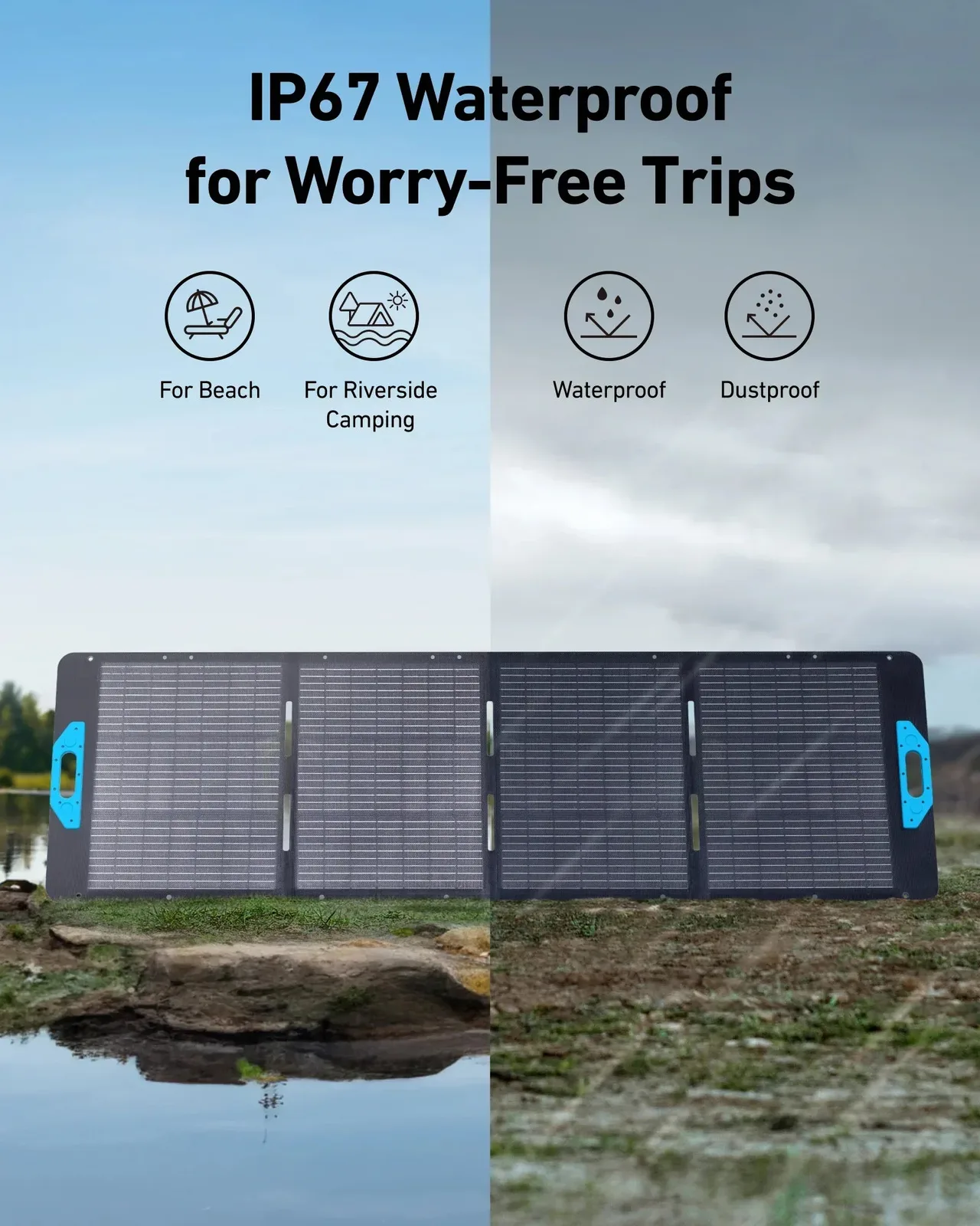 Anker SOLIX PS400 400W Bifacial Portable Solar Panel