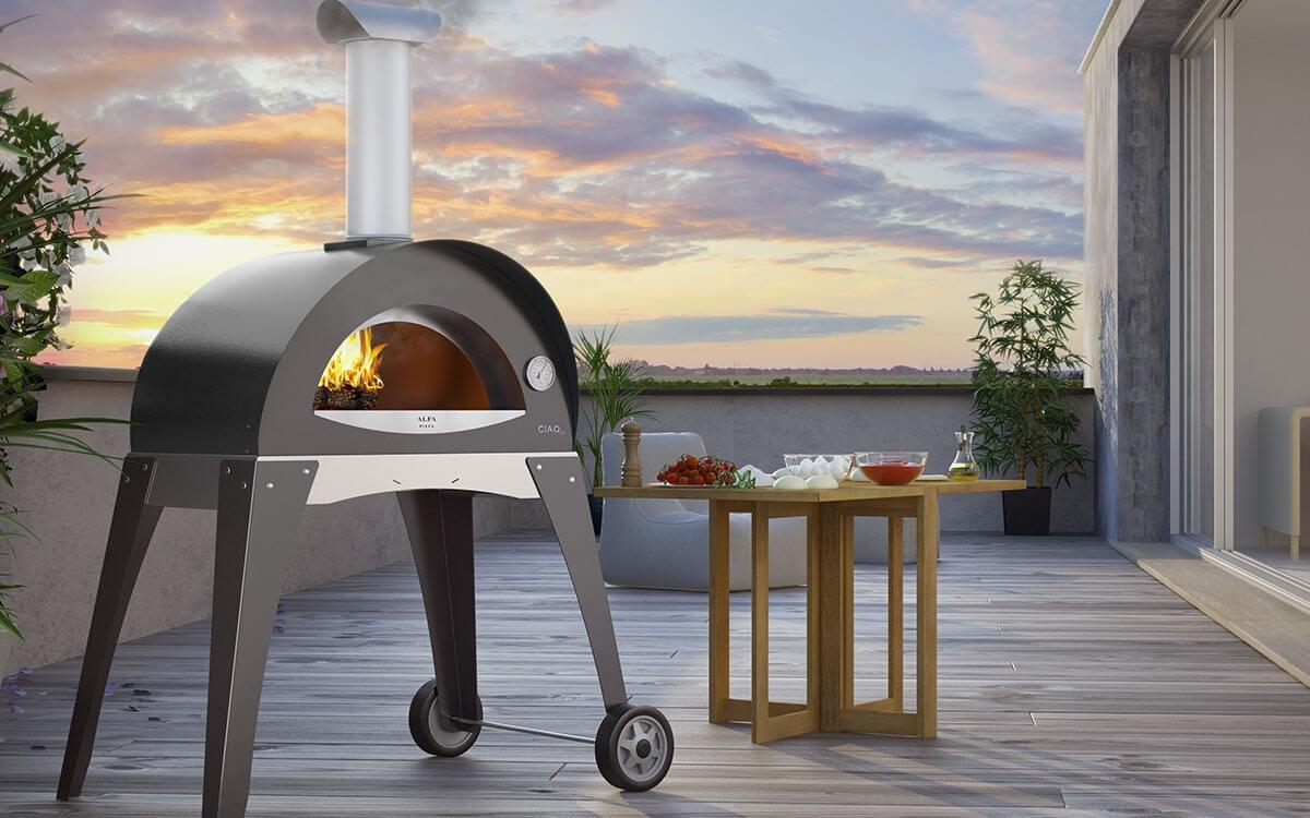 Alfa Ciao Wood Fired Pizza Oven – Outdoor Pizza Oven with Stand