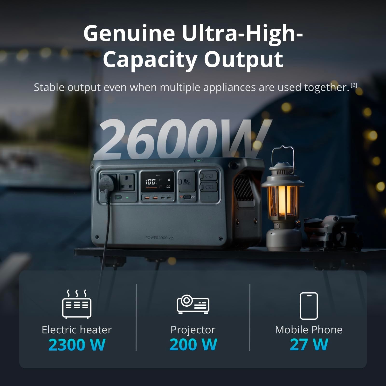 DJI Power 1000 V2 Portable Power Station – 1024Wh, LiFePO4