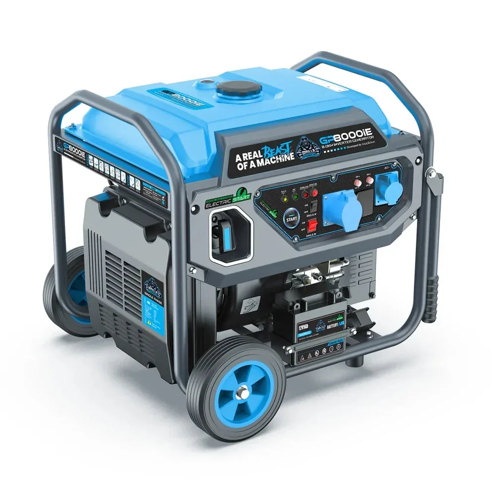 Gorilla Power 8000W Open Frame Inverter Generator with Electric Start