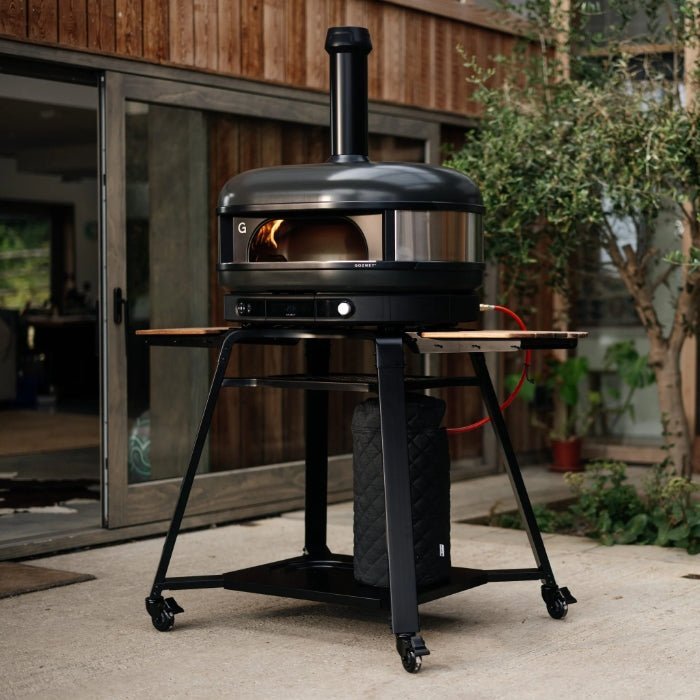 Gozney Dome XL Gen 2 Multi-Fuel Pizza Oven – Wood & Gas Outdoor Pizza Oven, Off Black