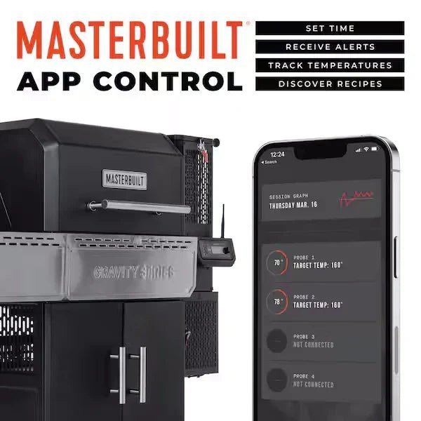 Masterbuilt Gravity Series 1150 Charcoal BBQ & Smoker – Starter Pack with Cover & Charcoal