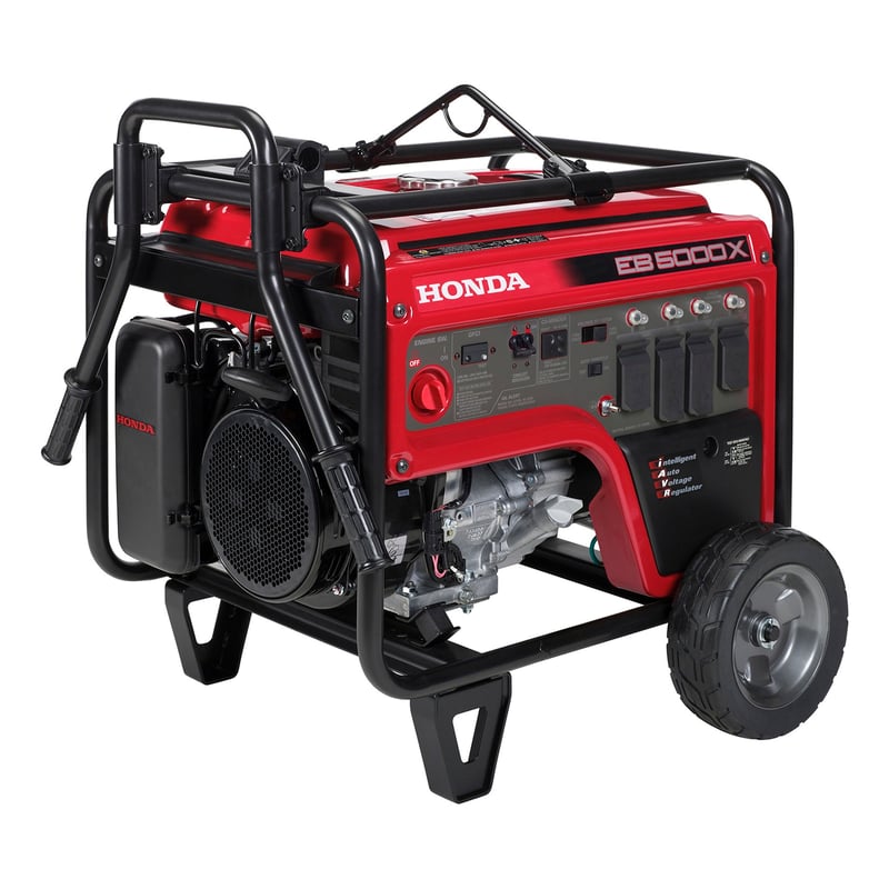 Honda EB5000 Industrial Generator, 5,000 Watts, GX390 Engine, iAVR, GFCI Protected EB5000XK3AN