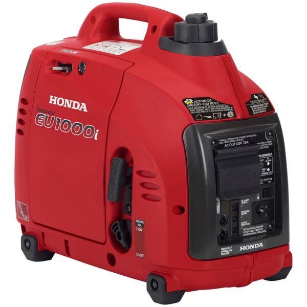 Honda EU1000i Super Quiet Inverter Generator, 1,000 Watts, 53 dB(A), 29 lb (13 kg) EU1000T1AG