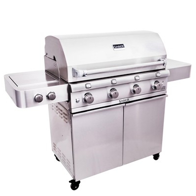 Saber Premium 4-Burner Infrared Gas BBQ – Stainless Steel
